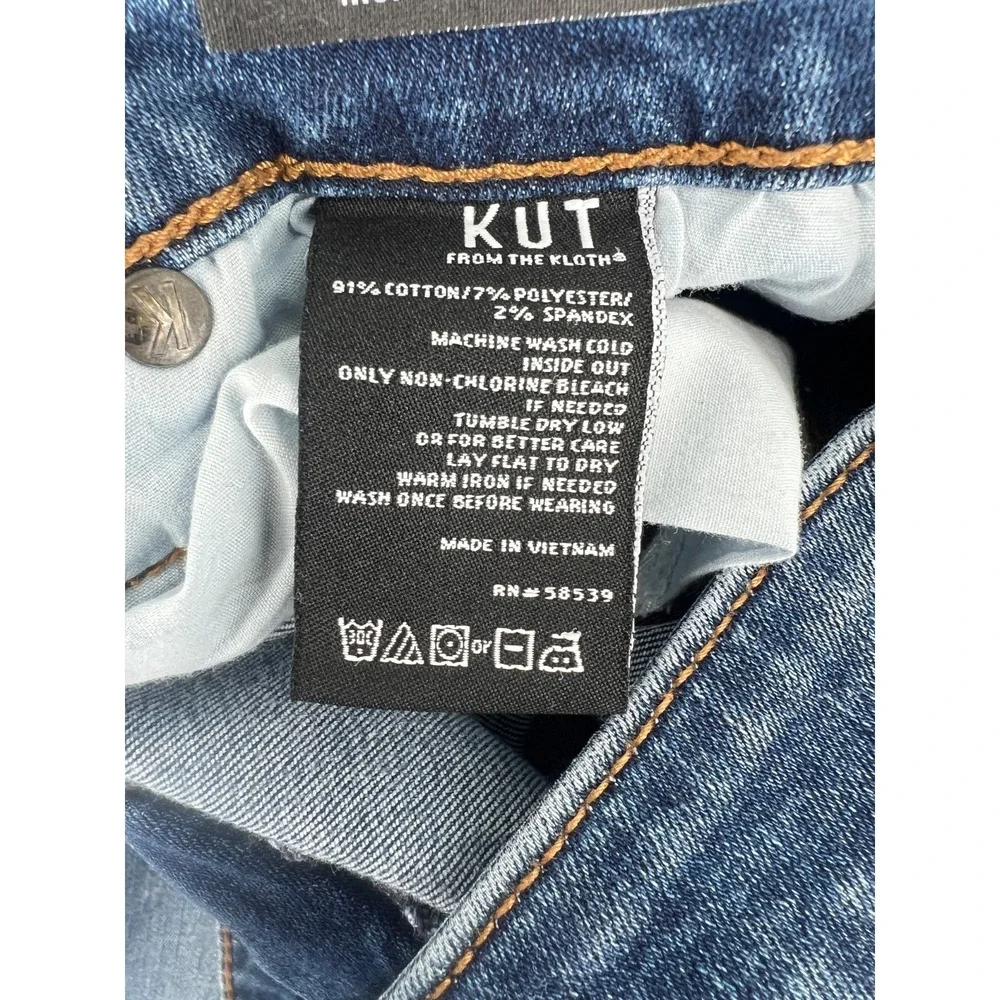 Kut From The Kloth Meghan High Rise Ankle Straight Leg Blue Jeans Size 4